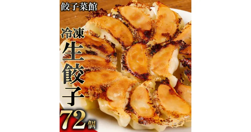 【ふるさと納税】餃子菜館の手作り冷凍生餃子 12個×6箱 合計72個 セット タレ付き 餃子 ぎょうざ 生餃子 職人 酢醤油 セット 国産 福岡県産 大刀洗町 九州産 冷凍 送料無料