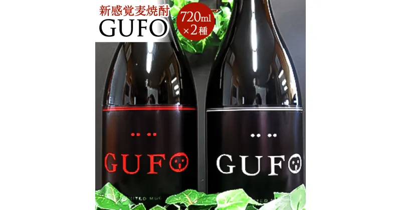 【ふるさと納税】新感覚麦焼酎 GUFO ロッソ、ビアンコ 2本 セット 25度 各720ml 麦焼酎 焼酎 グーフォ グーフォロッソ グーフォビアンコ 焙煎麦焼酎 焙煎 酒 お酒 福岡県 大刀洗町 送料無料