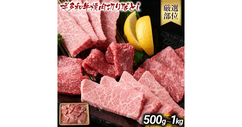 【ふるさと納税】訳あり【A4～A5】博多和牛焼肉切り落とし(肩ロース・バラ）500g 1kg 黒毛和牛 お取り寄せグルメ お取り寄せ お土産 九州 福岡土産 取り寄せ グルメ MEAT PLUS CP-S0005 CP021 CP022