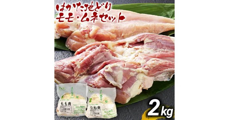 【ふるさと納税】はかた地どりモモムネセット2kg（1kg×2p） お取り寄せグルメ お取り寄せ お土産 九州 福岡土産 取り寄せ グルメ MEAT PLUS CP036