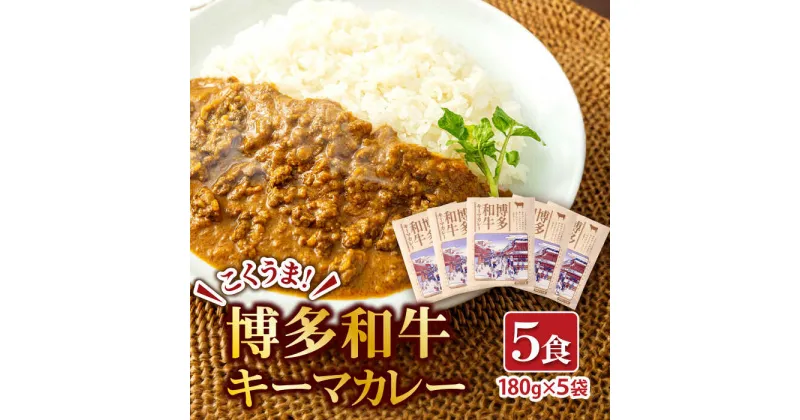 【ふるさと納税】博多和牛キーマカレー 5食セット 牛肉 レトルト カレー 広川町 / 株式会社エムエスエフ[AFBH001]