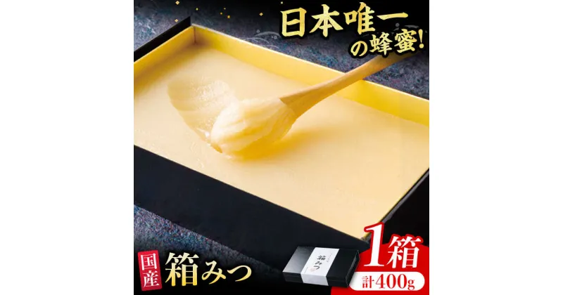 【ふるさと納税】【先行受付 令和6年12月より発送】箱みつ 400g はちみつ 蜂蜜 ハチミツ 広川町 / 株式会社九州蜂の子本舗[AFAI011]