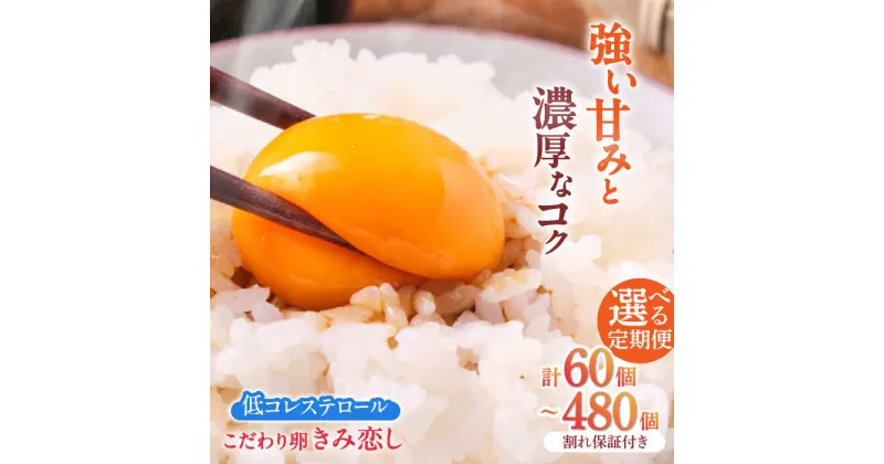 【ふるさと納税】【選べる定期便】きみ恋し 箱入り 20個/40個（18個+割れ保証2個/36個+割れ保証4個）総計60〜480個 たまご 定期便 広川町/伊藤養鶏場[AFAJ005]