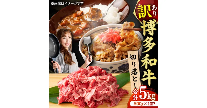 【ふるさと納税】【訳あり】博多和牛 切り落とし 5kg（500g×10p）肉 訳アリ 小分け 広川町/株式会社MEAT PLUS[AFBO081]