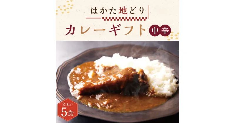 【ふるさと納税】 はかた 地どり カレー ギフト (手羽元 カレー210g×5) 肉 鶏肉 骨付き 地鶏 丸ごと カレーライス 国産 九州産 福岡県 博多 香春町 送料無料