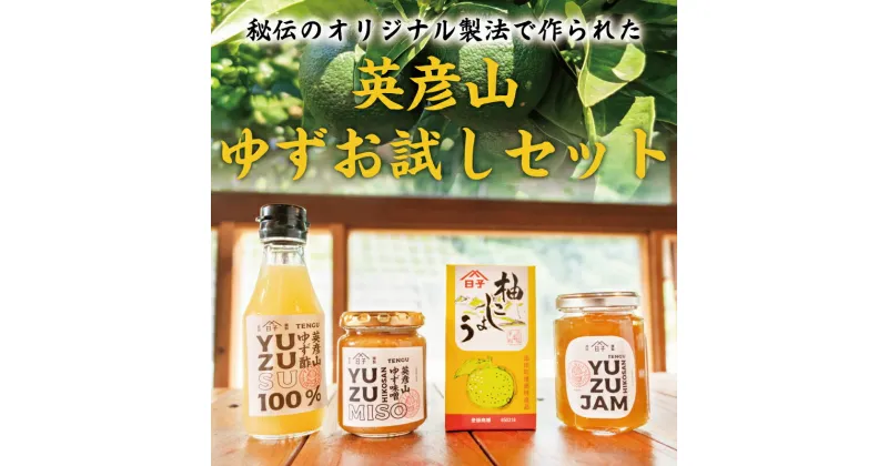 【ふるさと納税】英彦山 ゆず お試しセット [a9074] 勇商店 【返礼品】添田町 ふるさと納税