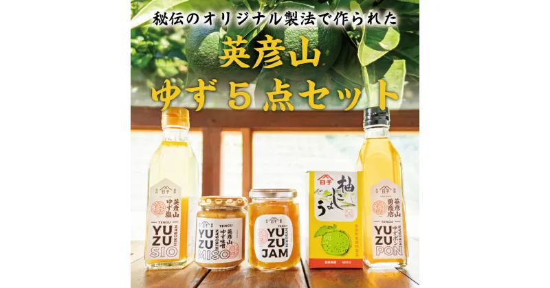 【ふるさと納税】英彦山 ゆず 5点セット [a9075] 勇商店 【返礼品】添田町 ふるさと納税