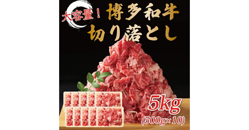 【ふるさと納税】訳あり！博多和牛切り落とし 5kg(500g×10p) [a9446] 株式会社Meat Plus ※配送不可：離島【返礼品】添田町 ふるさと納税