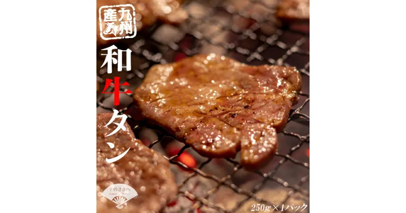 【ふるさと納税】 和牛 タン タレ付 セット 250g 牛肉 お肉 肉 たん 牛タン 牛たん ニク ホルモン 惣菜 おかず 夕食 晩ごはん 牛若丸 九州産 国産 BBQ 焼肉 焼き肉 川崎 福岡