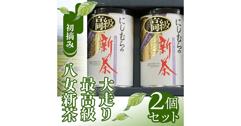 【ふるさと納税】 初摘み 高級 八女茶 100g2個 セット 缶詰 お茶 茶 アフタヌーンティー 茶 おやつ デザート のお供 リラックス ダイエット 飲料水 ジュース 福岡 川崎