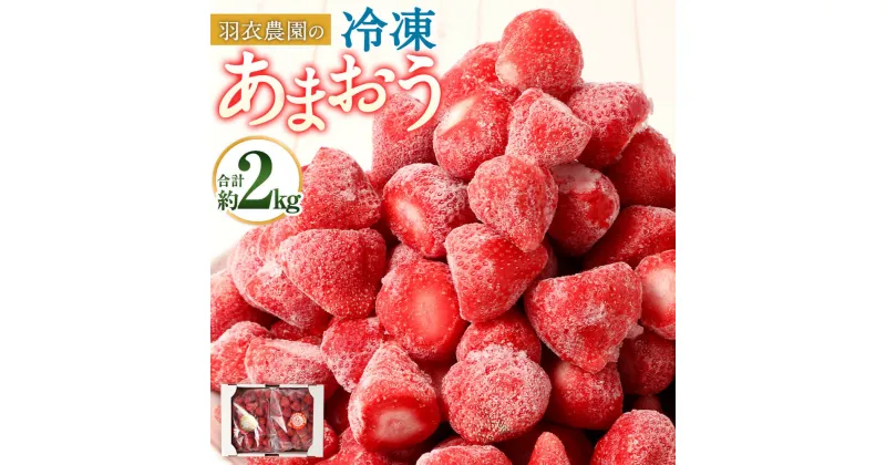 【ふるさと納税】福岡県産 羽衣農園の 冷凍あまおう 合計約2kg 約1kg×2袋 あまおう 九州産 国産 いちご イチゴ 苺 フルーツ 果物 冷凍いちご デザート ストロベリー 冷凍イチゴ くだもの スムージー ムース ジャム 冷凍 福岡県 大任町 送料無料