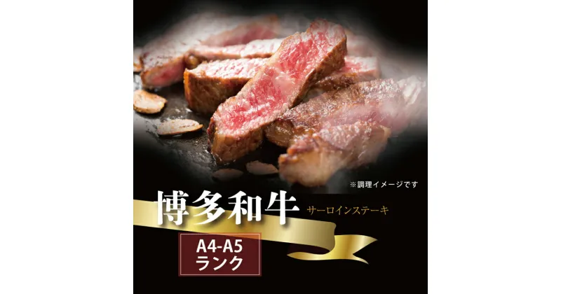 【ふるさと納税】【A5A4等級】博多和牛サーロインステーキ用 約500g(2枚入) 博多 和牛 ステーキ 3V1