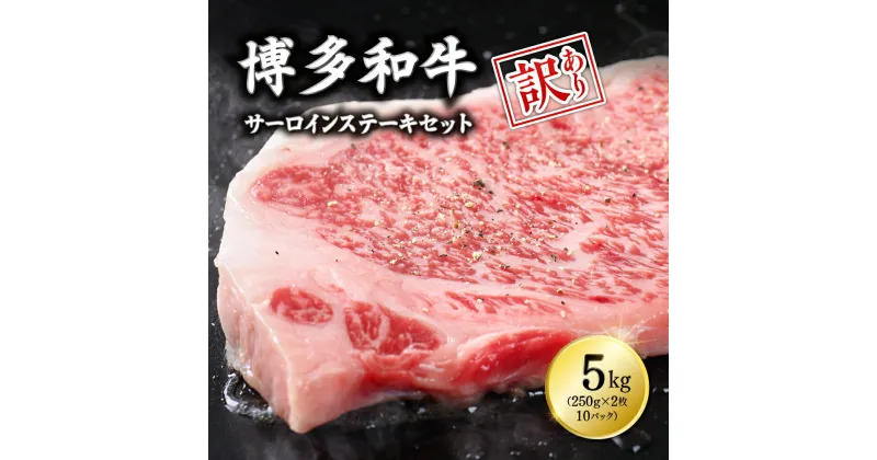 【ふるさと納税】 【訳あり】博多和牛サーロインステーキセット　5kg（250g2枚入り×10p）Y13-S