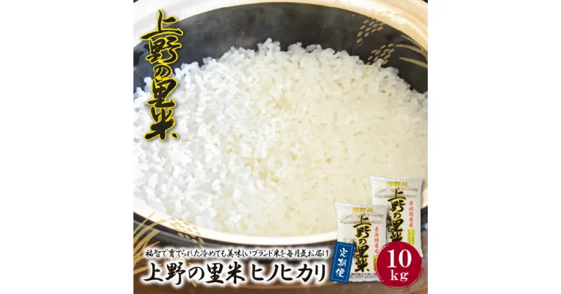 【ふるさと納税】上野の里米 ヒノヒカリ10kg定期便(毎月・年12回) お米 白米 精米 福岡県 福智町 特産米 送料無料 U16-86