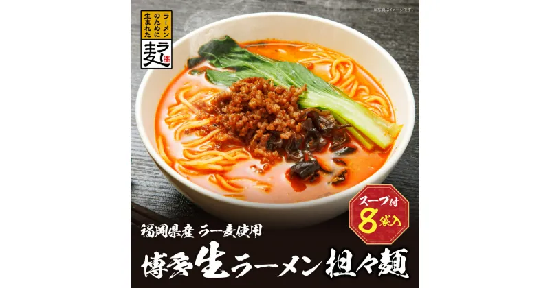 【ふるさと納税】福岡県産ラー麦 博多生ラーメン担々麵 福岡 ラーメン ラー麦 アレンジ U16-18