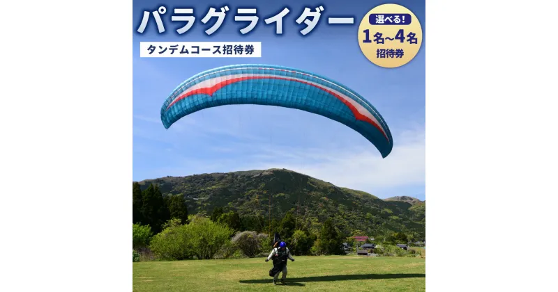 【ふるさと納税】【土日祝限定】パラグライダー タンデムコース 1名様～4名様 招待券 タンデムフライト タンデム レジャー アクティビティ 体験 チケット 券 九州 福岡県 苅田町 送料無料