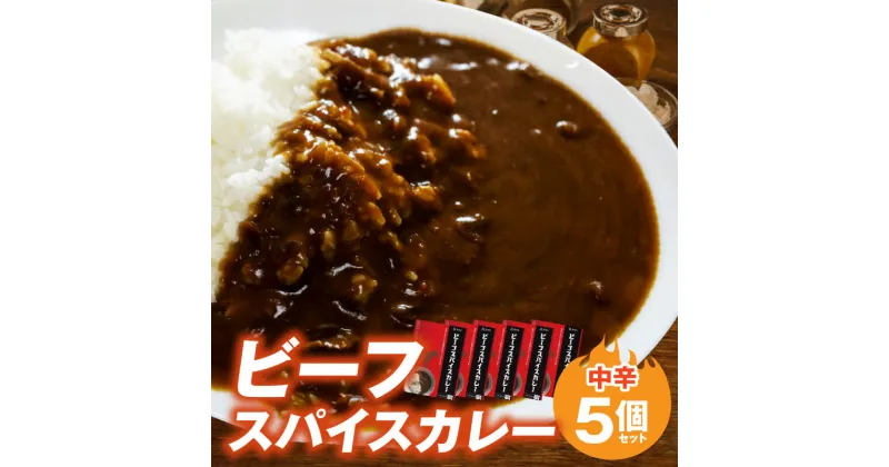 【ふるさと納税】ビーフスパイスカレー 1袋 180g 5個 セット 平茸 牛肉 野菜 32種類 スパイス 平茸 椎茸 たまねぎ 人参 レンコン ゴボウ 中辛 カレー 旨味 簡単調理 レトルト 湯煎 お取り寄せ お取り寄せグルメ 福岡 上毛町 送料無料