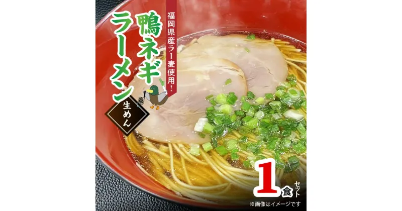 【ふるさと納税】ラー麦使用 鴨ネギ ラーメン 1人前 送料無料