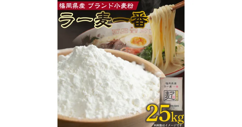 【ふるさと納税】福岡県産 小麦粉 「 ラー麦一番 」 25kg