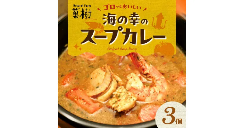 【ふるさと納税】【ナチュラルファーム菓樹】海の幸のスープカレー 3個セット