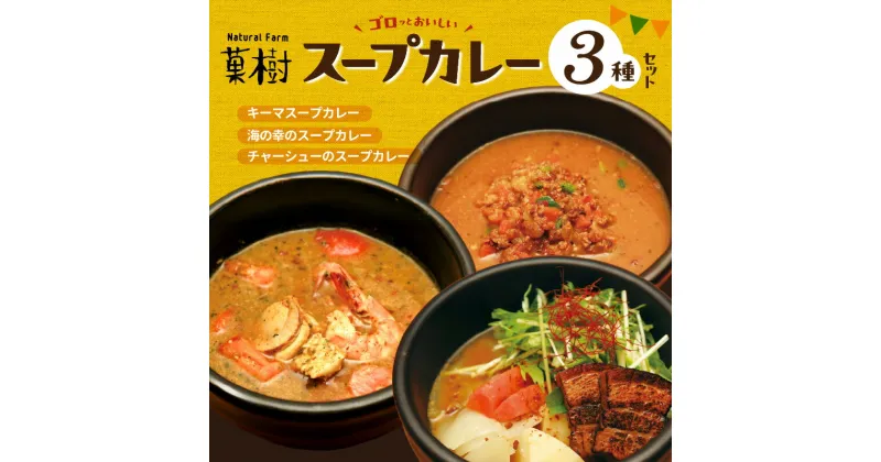 【ふるさと納税】【ナチュラルファーム菓樹】スープカレー 3種セット