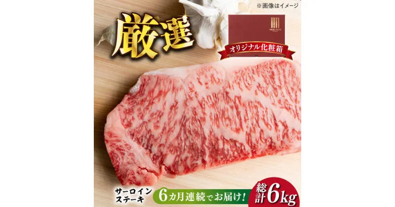 【ふるさと納税】【全6回定期便】【溢れる肉汁と濃厚な旨味】博多和牛サーロイン1kg（250g×4枚）《築上町》【株式会社MEAT PLUS】180000円 [ABBP052]