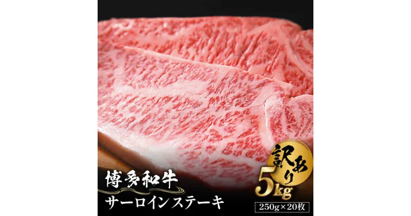 【ふるさと納税】【訳あり】博多和牛 サーロイン ステーキ セット 5kg（250g×20枚）《築上町》【株式会社MEAT PLUS】 200000円 20万円 [ABBP065]